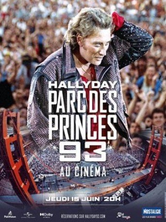 JOHNNY HALLYDAY PARC DES PRINCES 93 AU CINEMA
